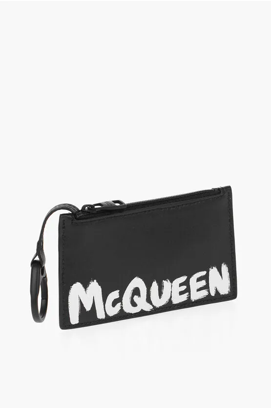 Alexander McQueen Leather Coin Holder With Logo