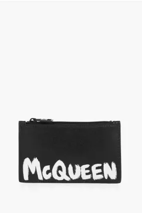 Alexander McQueen Leather Coin Holder With Logo