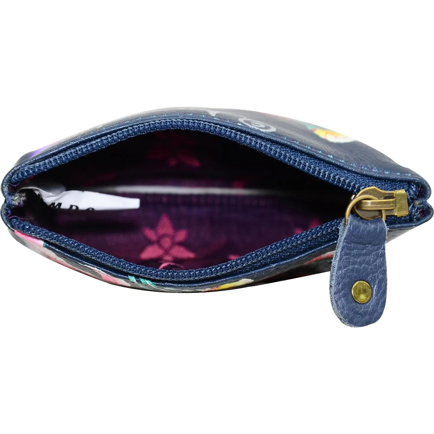 Anuschka Coin Pouch Moonlit Meadow Leather