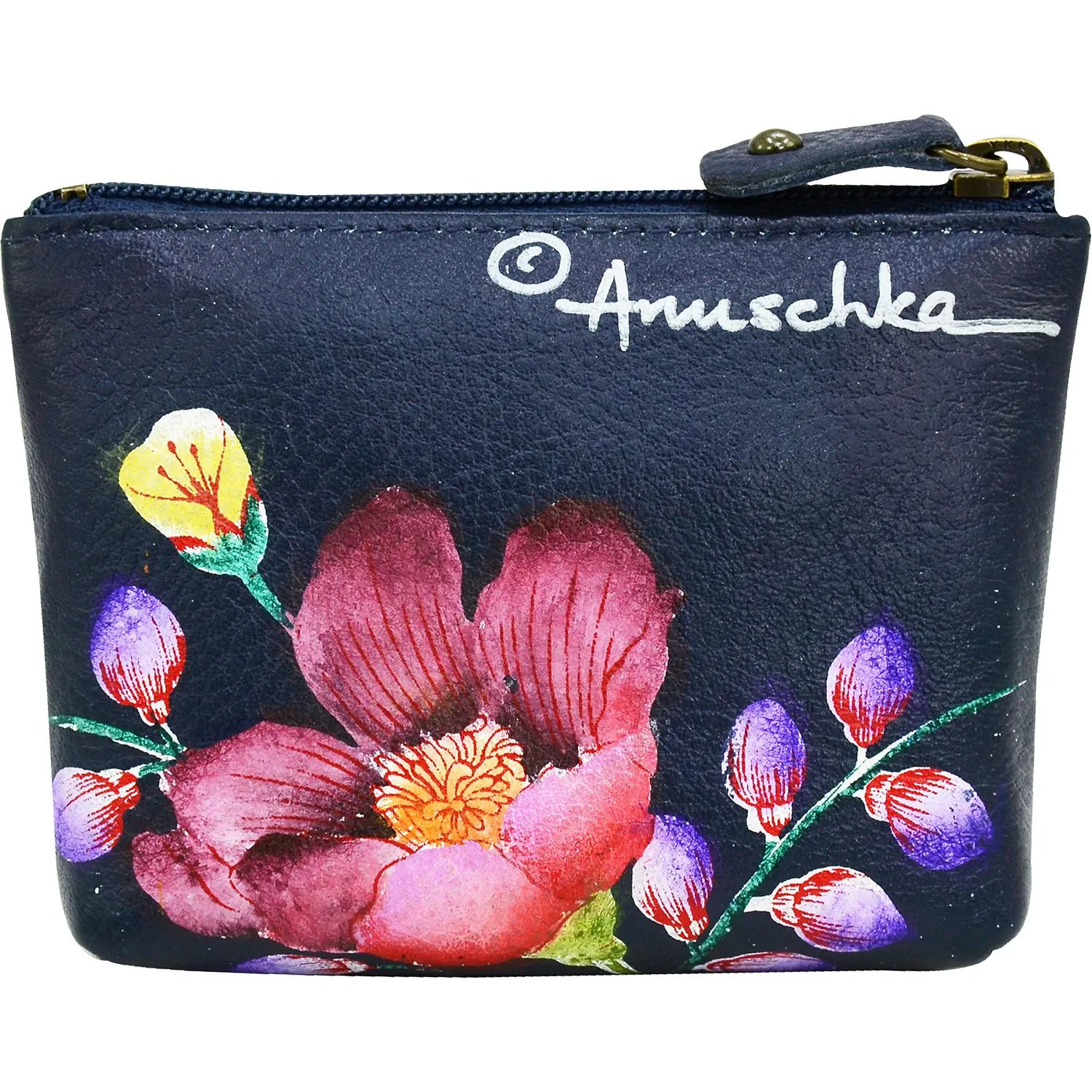 Anuschka Coin Pouch Moonlit Meadow Leather