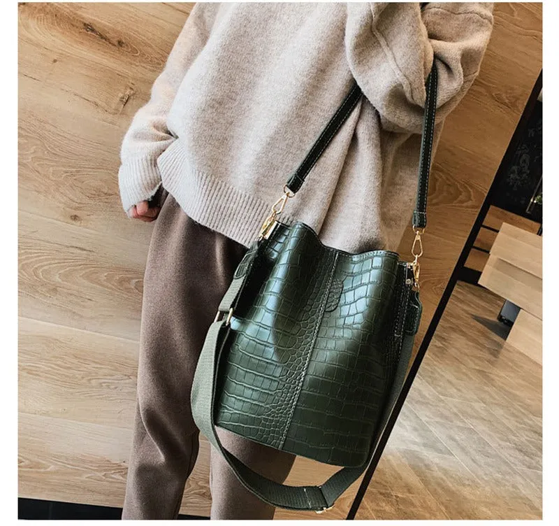 ASHORESHOP 2019 Crocodile Easy Crossbody Bag For Women Shoulder Bag