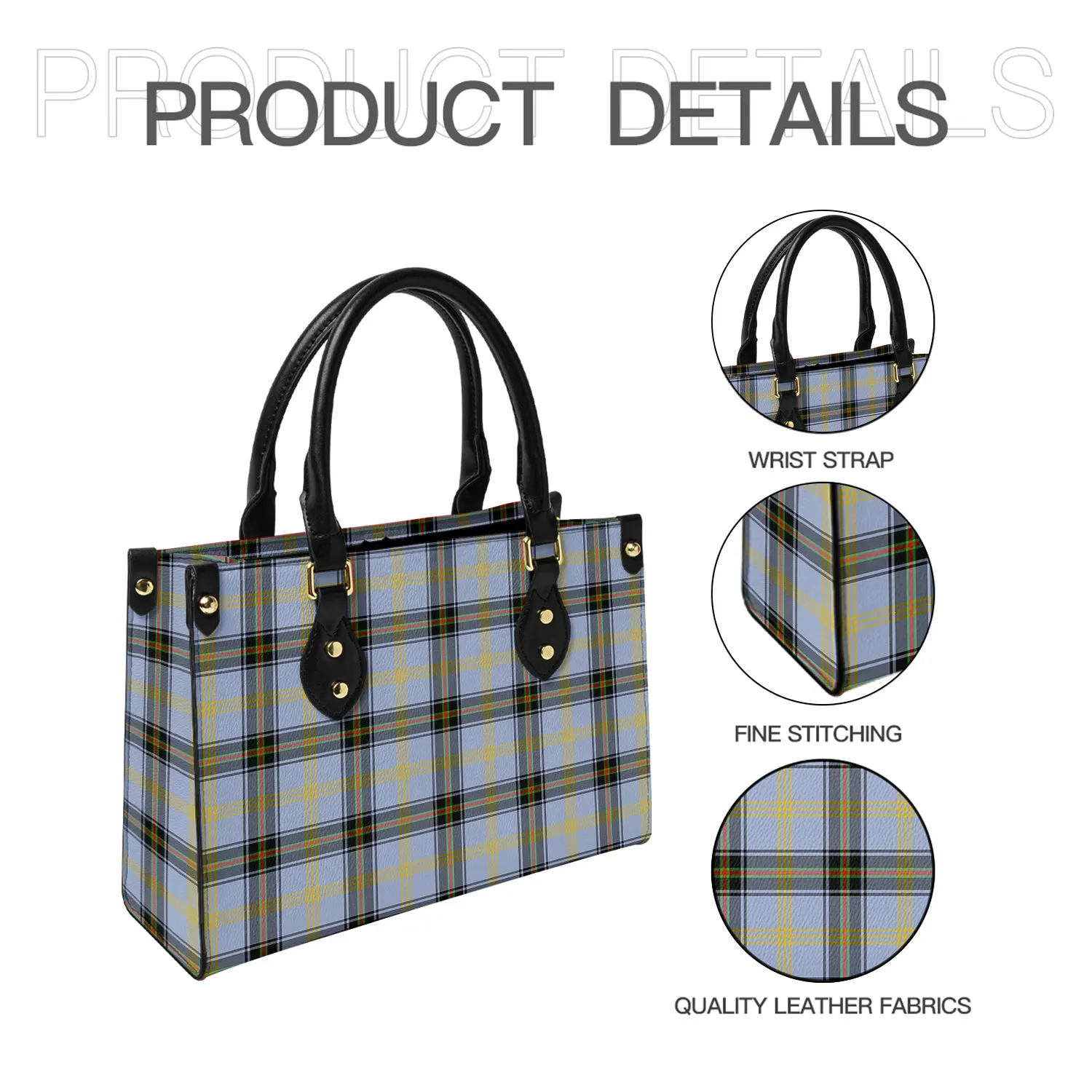 Bell Tartan Leather Bag