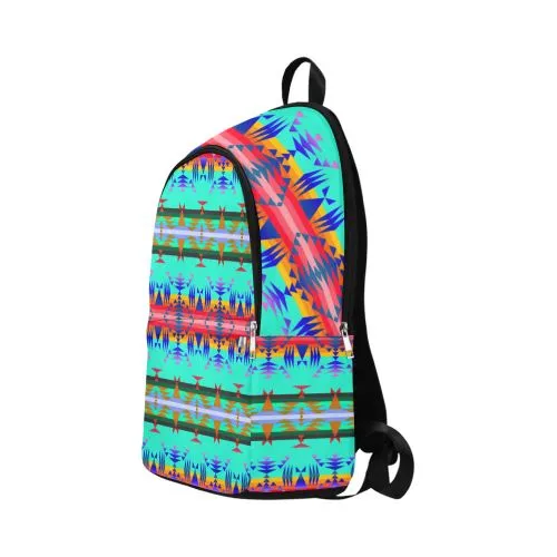 Between the Mountains Spring Fabric Backpack for Adult