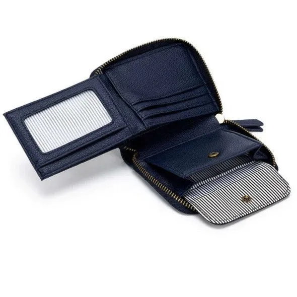 Black Caviar Mya Deep Navy Mini Wallet