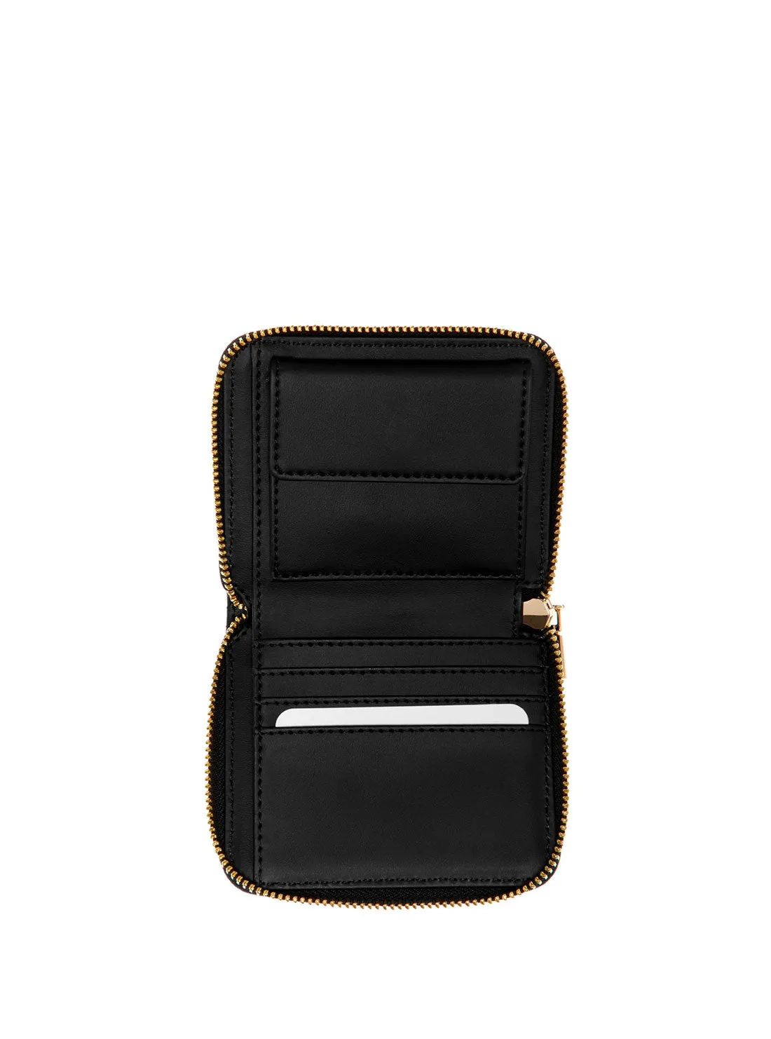 Black Logo Laurel Small Wallet