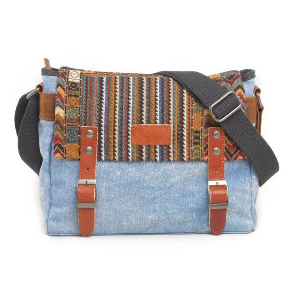 Brixton Messenger Shoulder HandBag- Blue