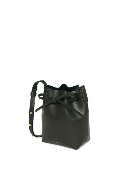 Bucket Bag Mini Mini Saffiano, Moss/Moss