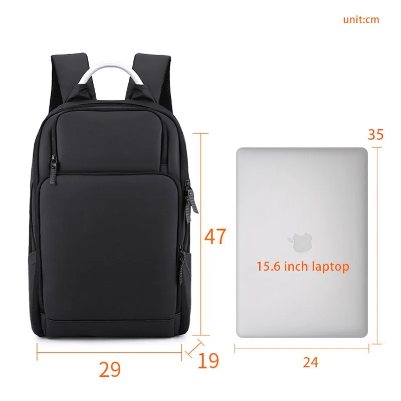 Business Travel Backpacks for Men 15.6inchLaptop Backpack USB Charging Port Nylon Waterproof Backpacks