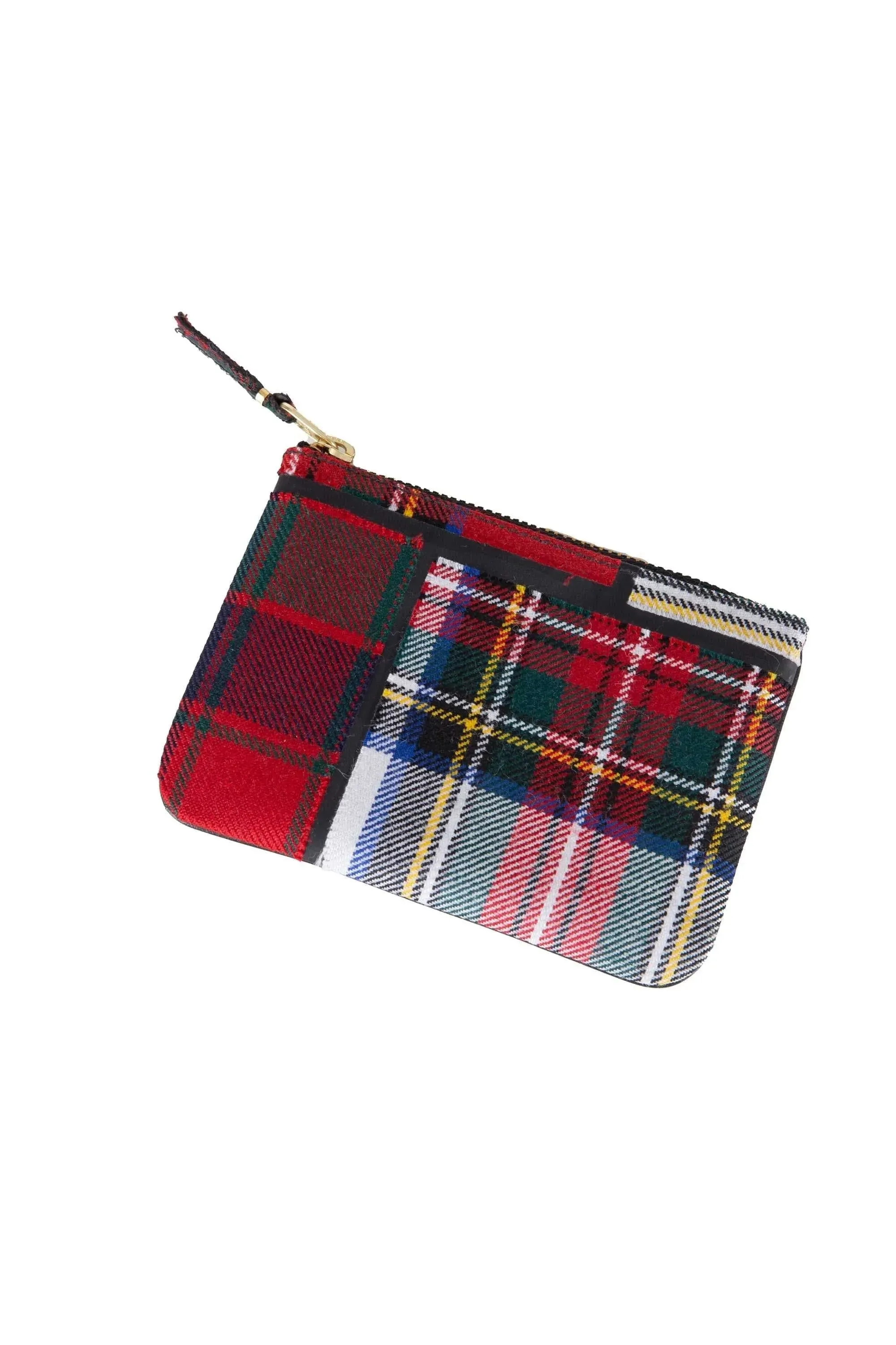 CDG Wallets U Tartan Patchwork Small Wallet