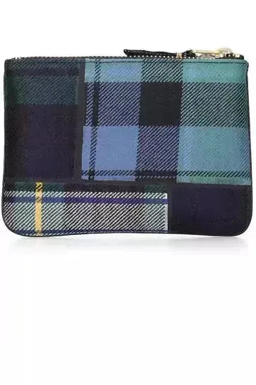 CDG Wallets U Tartan Patchwork Small Wallet