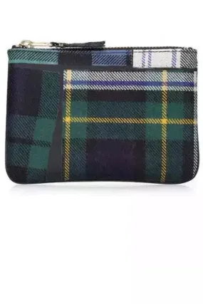 CDG Wallets U Tartan Patchwork Small Wallet