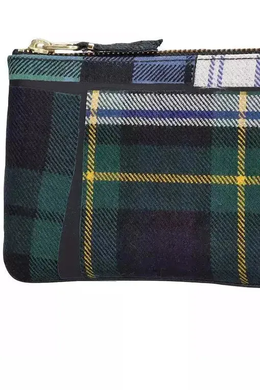 CDG Wallets U Tartan Patchwork Small Wallet