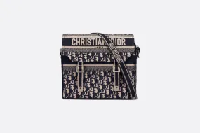 Christian Diorcamp Bag Blue Christian Dior Oblique Embroidery