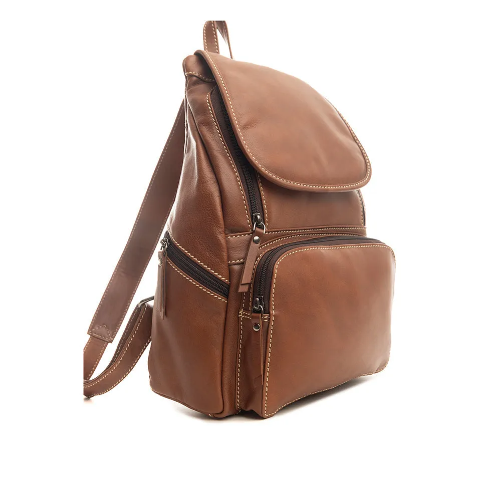 Cinnamon Trail Leather Backpack Bag