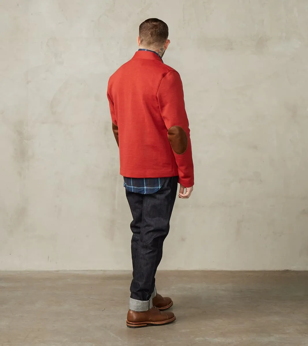 Collegiate Cardigan - Forster Red/Luggage