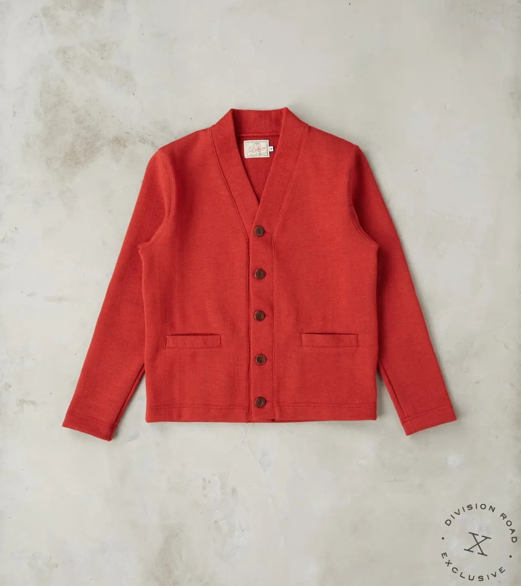 Collegiate Cardigan - Forster Red/Luggage