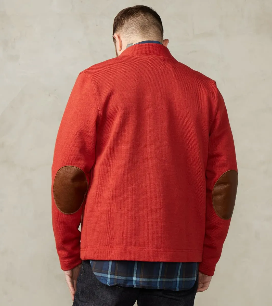 Collegiate Cardigan - Forster Red/Luggage