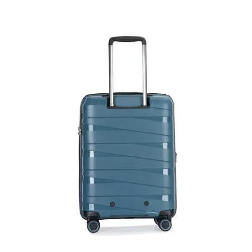 Eagle Spiral ABS Hard Shell Large Suitcase with TSA Lock and 4 Spinner Wheels - 28"