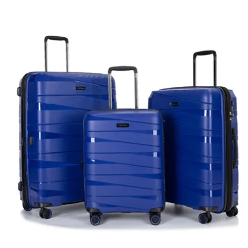 Eagle Spiral ABS Hard Shell Large Suitcase with TSA Lock and 4 Spinner Wheels - 28"