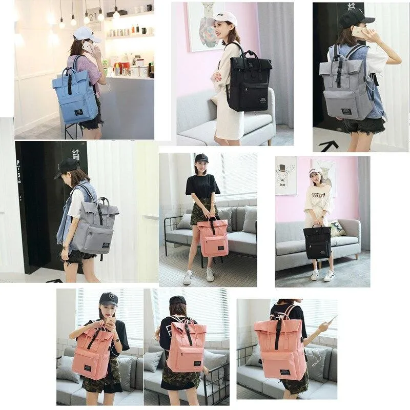 Fashion Women's Canvas Backpack For School Laptop