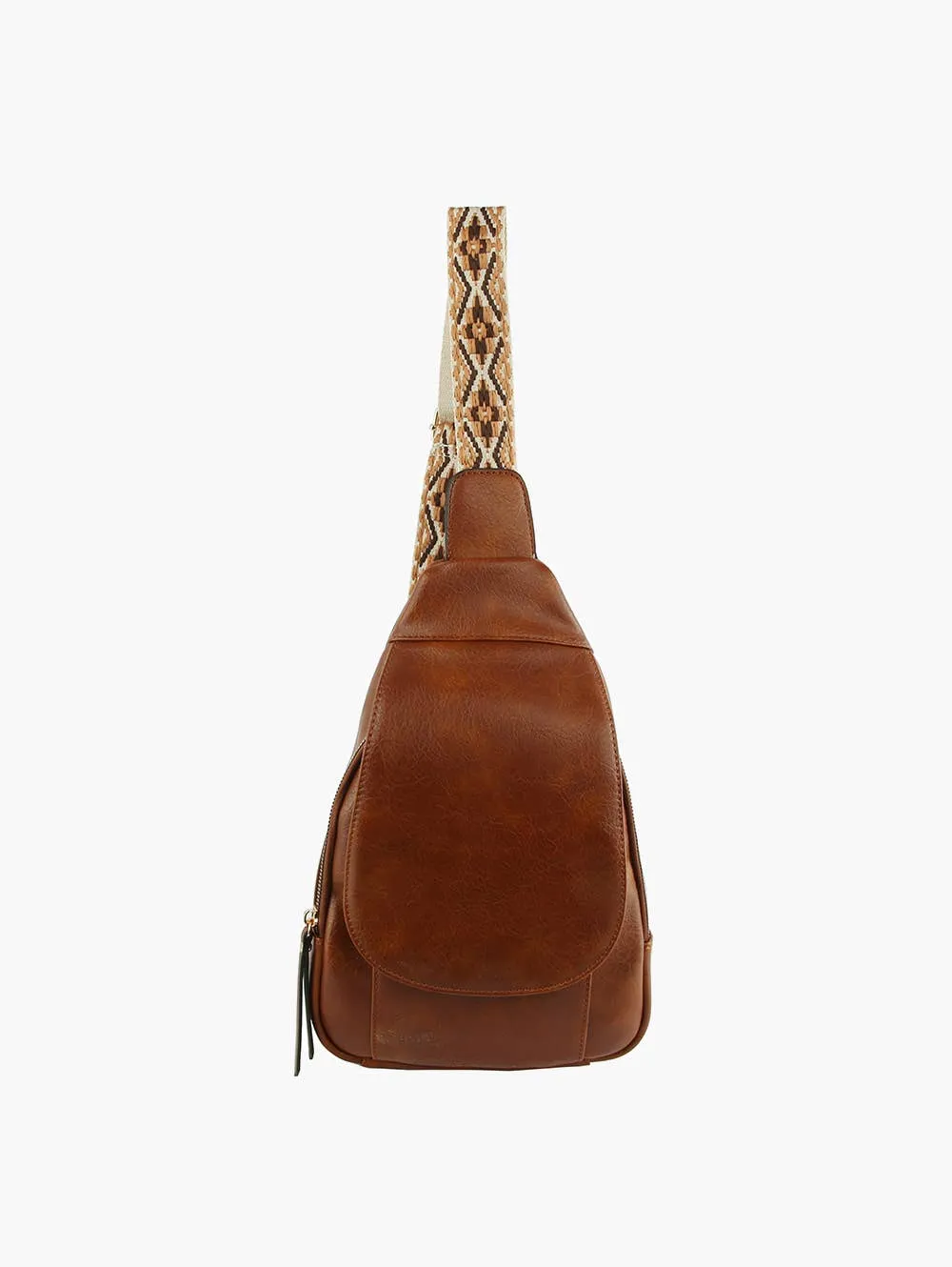 Guitar Strap Accented Crossbody Backpack