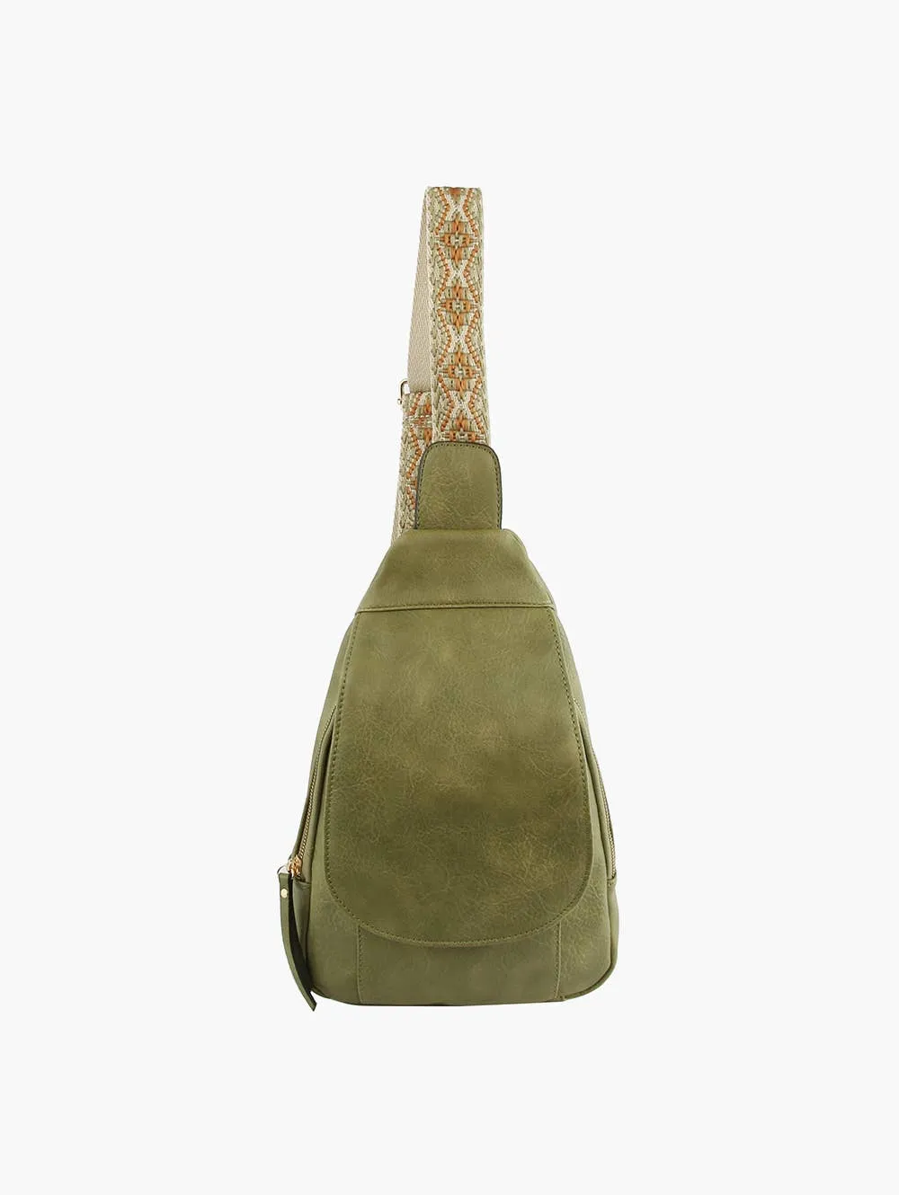 Guitar Strap Accented Crossbody Backpack