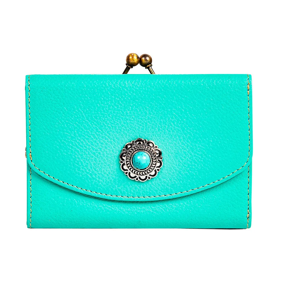 Gypsum Trail Coin Purse in Turquoise