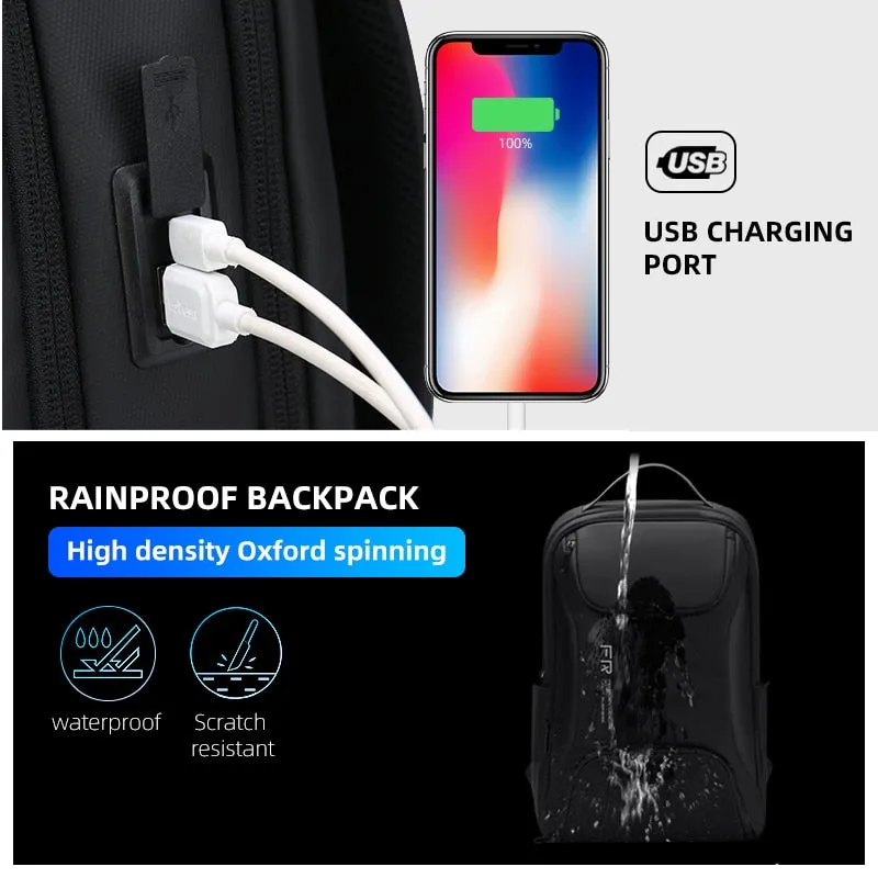 Laptop Backpack 15.6 Inch Waterproof School Backpacking USB Charging Travel Business Backpacks