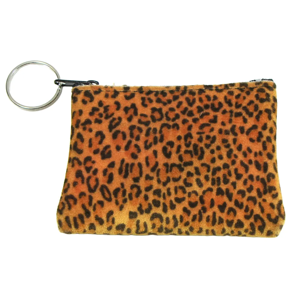 Leopard Faux Fur Coin Purse