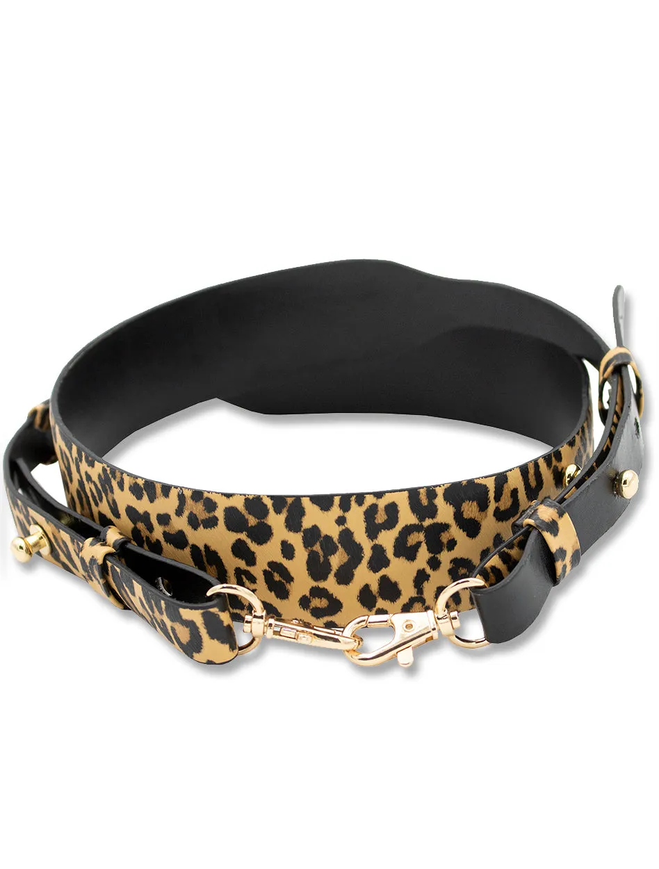 Leopard Reversible Crossbody Purse Strap