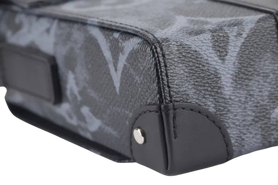 LOUIS VUITTON TRUNK MESSENGER (M57271) MONOGRAM PASTEL NOIR CANVAS WITH DUST COVER AND BOX