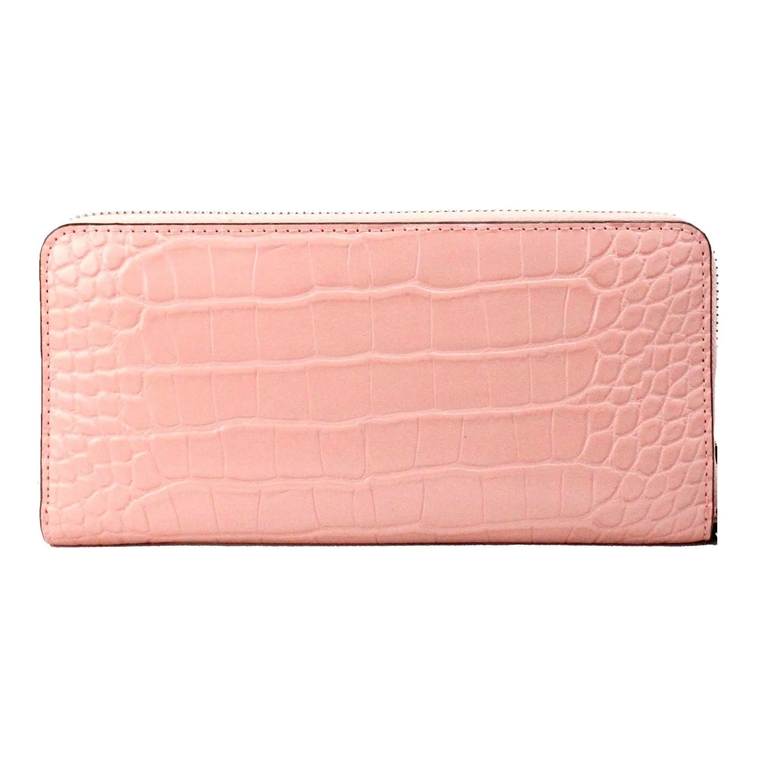 Michael Kors Jet Set Large Pink Animal Print Leather Continental Wrist Wallet