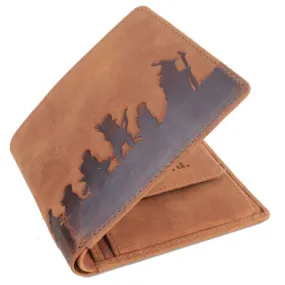 Mustard Ring Bifold and Coin Wallet - Brown