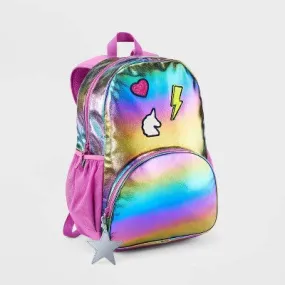 New - Kids' 16.5" Backpack Gradient Fur Patches - Cat & Jack