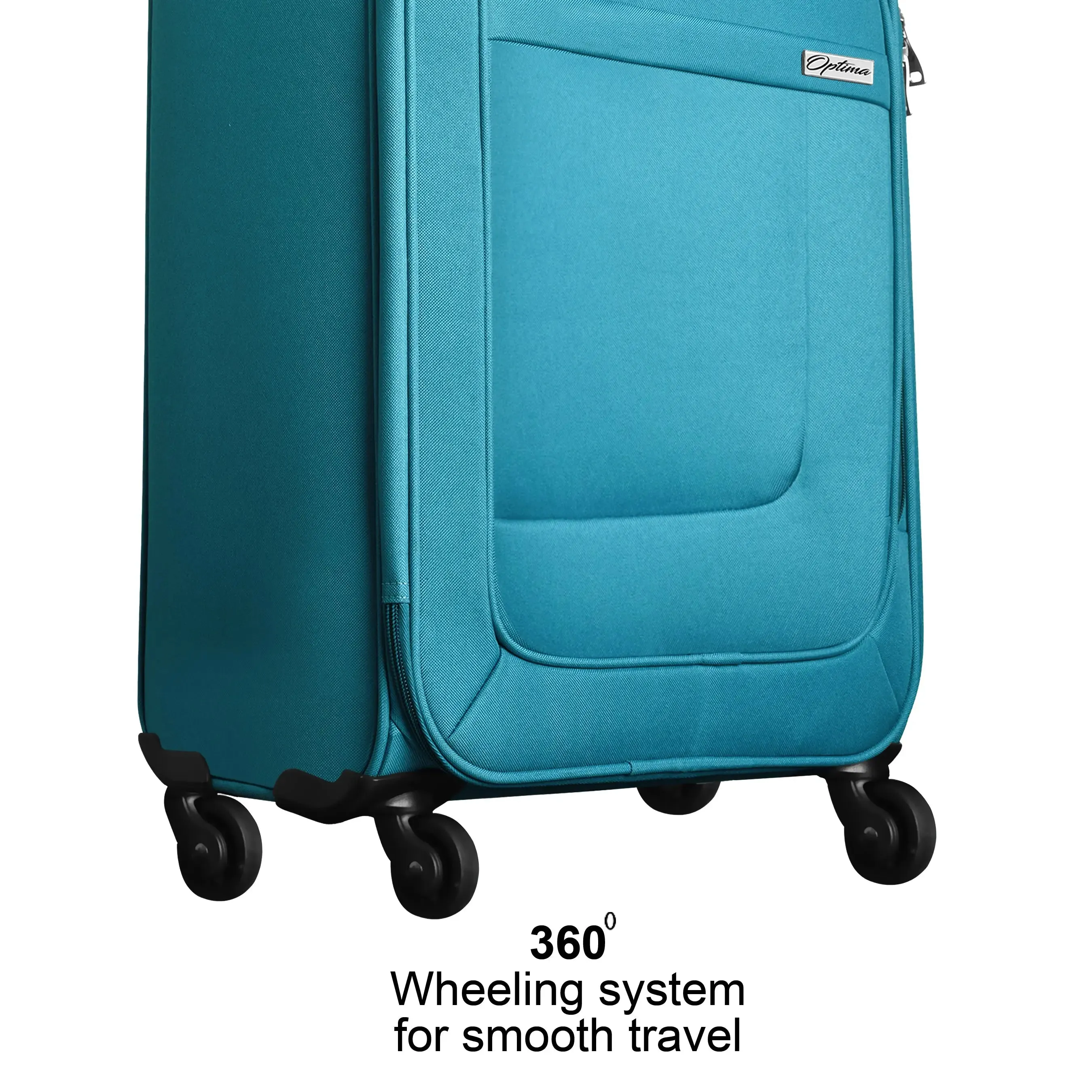 OPTIMA Prion Softside Expandable Roller Luggage (20 inch Colour -T.Blue)