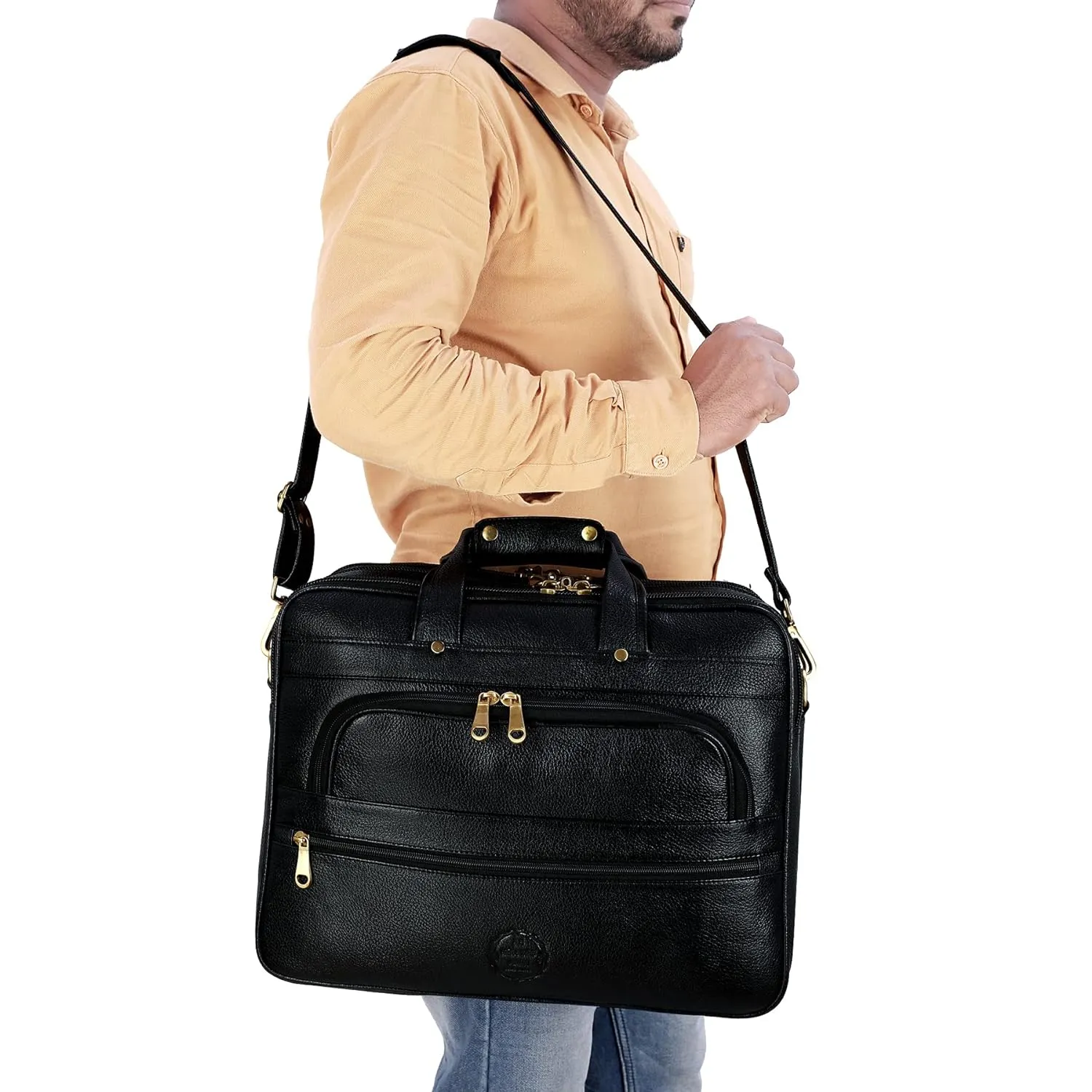 Premium Leather Office & Messenger Bag LB010