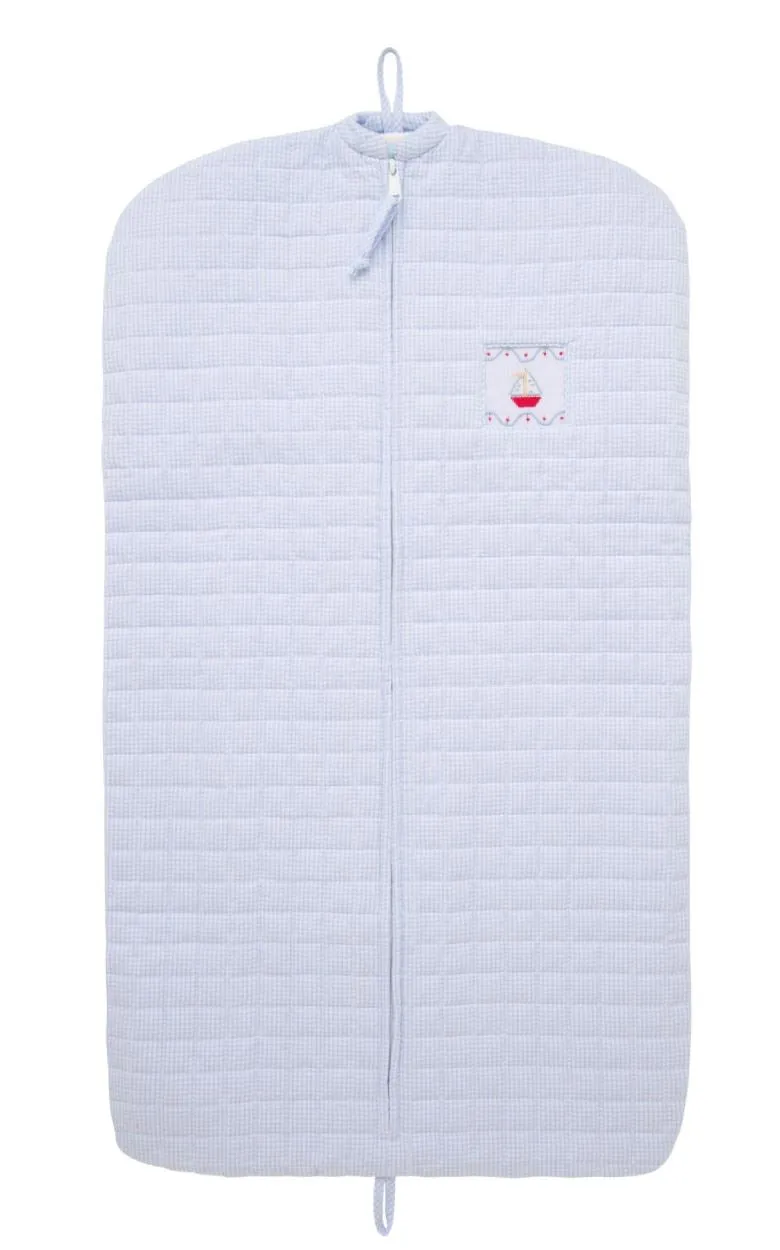 Sailboat Smocked Quilted Luggage