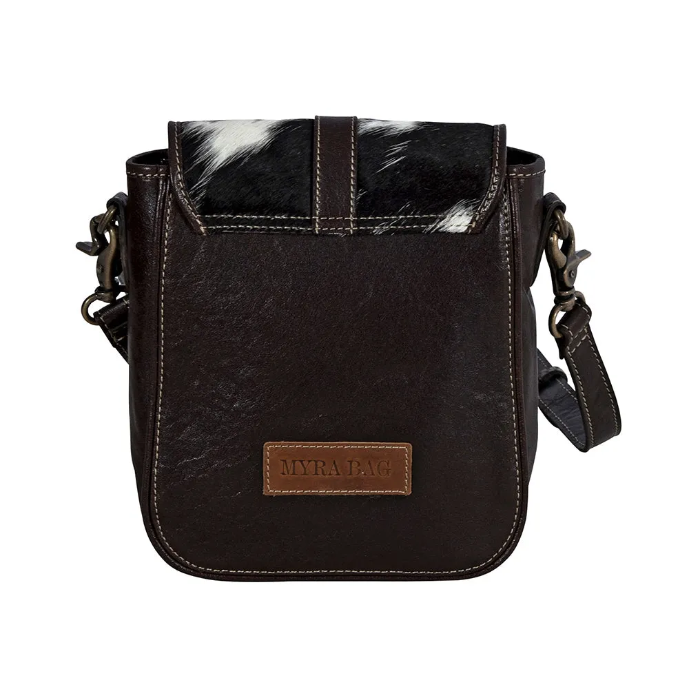 Santa Mesa Leather & Hairon Bag In Dark Hair-on Hide