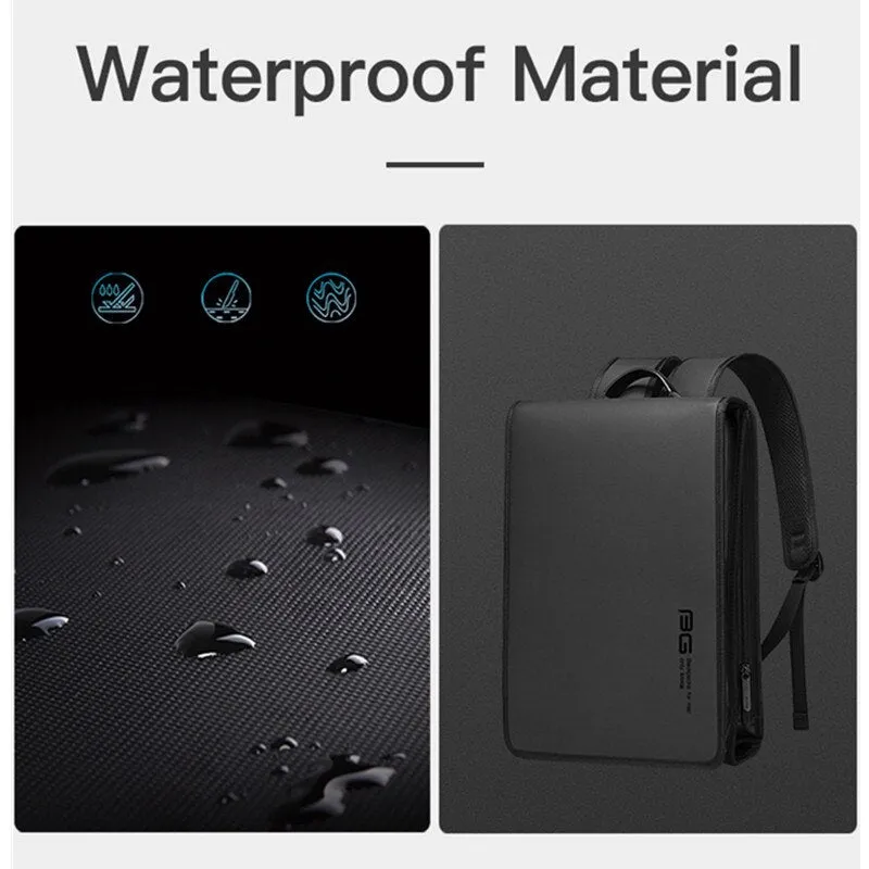 Slim Laptop Backpack for Men Waterproof USB Charging Port 15.6 Inch