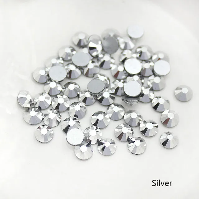 #SS20 Glass Rhinestone 1440pcs per pack- SS20 GLUE ON Flatback M-foiled NON-hotfix Crystal