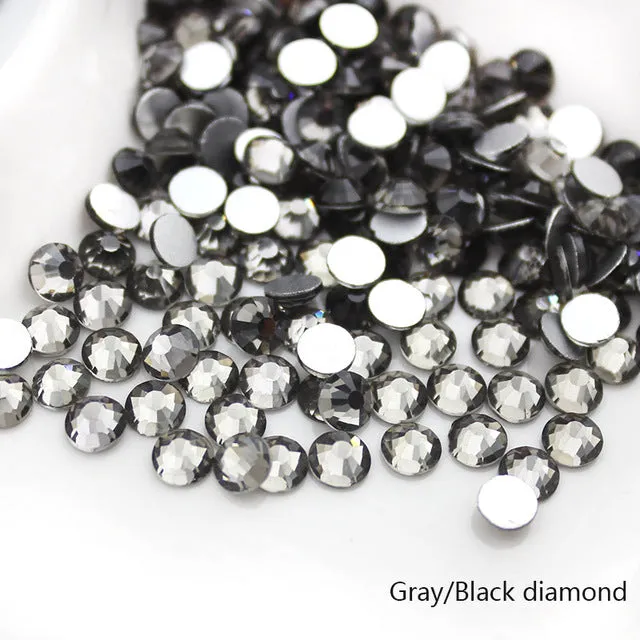 #SS20 Glass Rhinestone 1440pcs per pack- SS20 GLUE ON Flatback M-foiled NON-hotfix Crystal