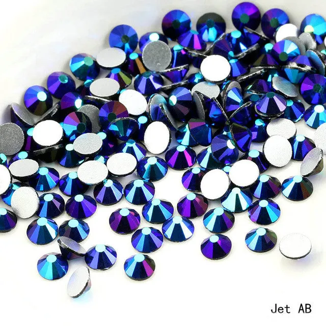 #SS20 Glass Rhinestone 1440pcs per pack- SS20 GLUE ON Flatback M-foiled NON-hotfix Crystal