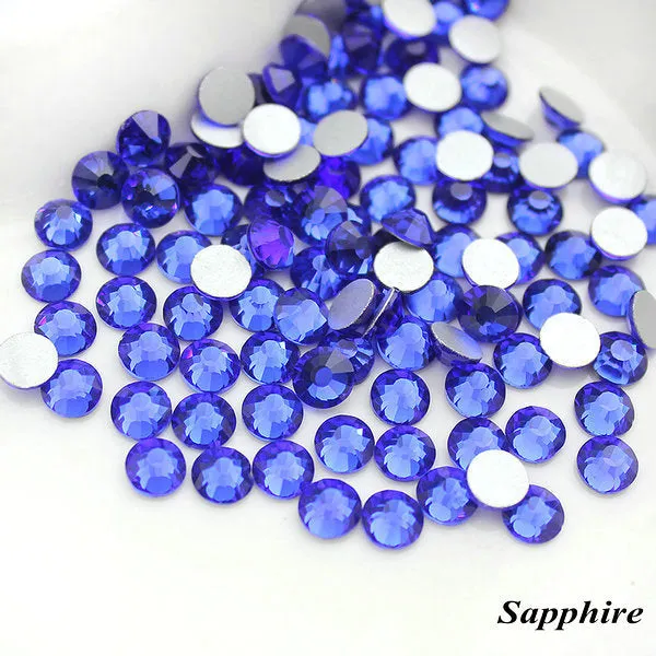 #SS20 Glass Rhinestone 1440pcs per pack- SS20 GLUE ON Flatback M-foiled NON-hotfix Crystal