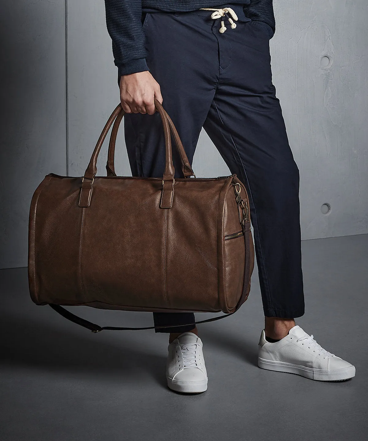 Tan - NuHide® garment weekender