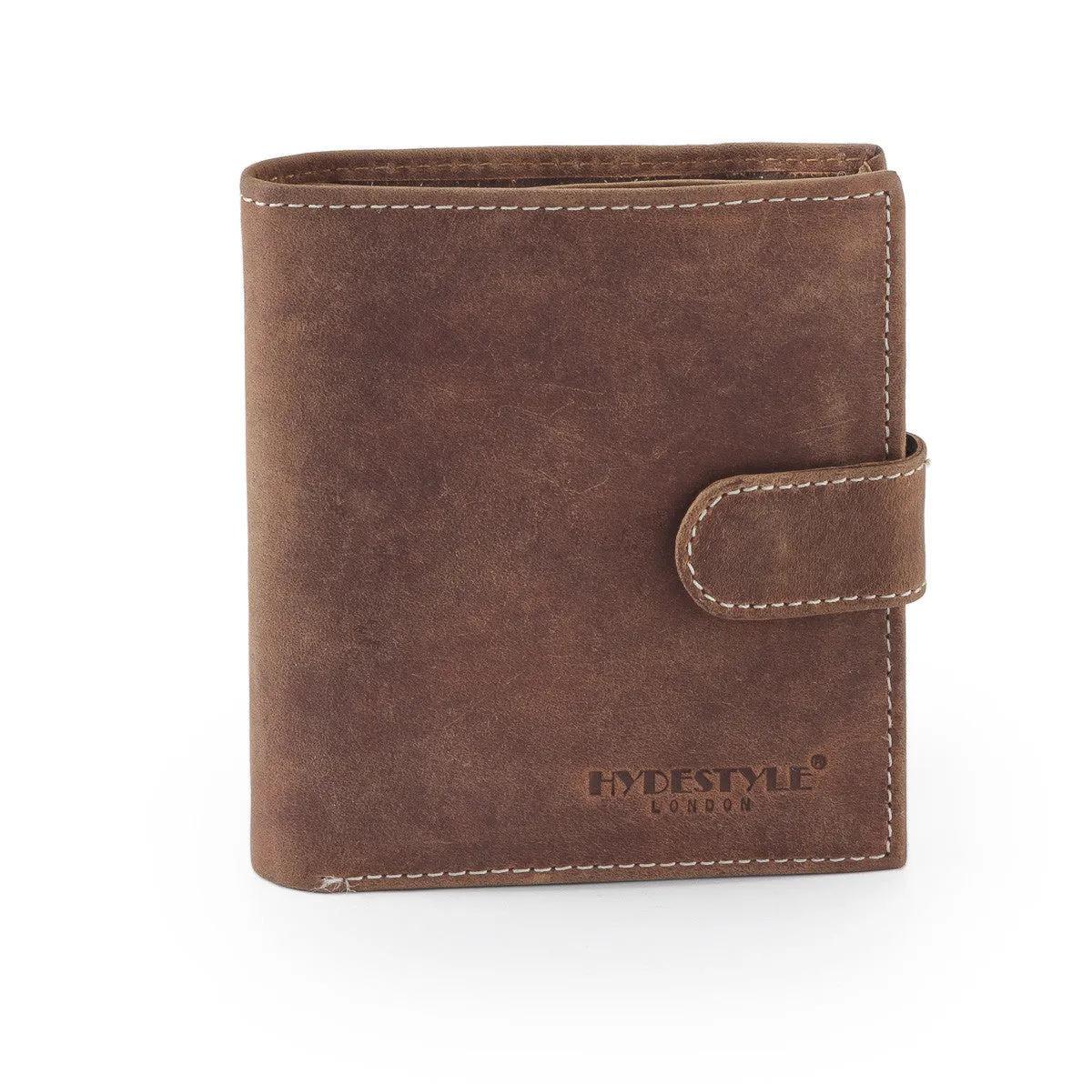 Venator distressed leather vertical tab wallet #GW59