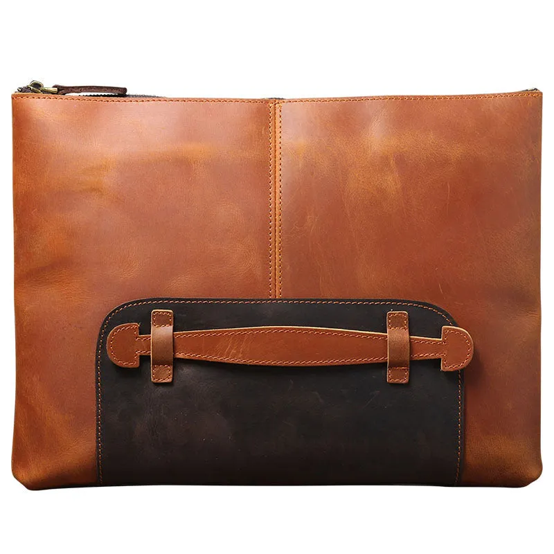 Vintage Roomy Storage Leather Laptop Bags S108