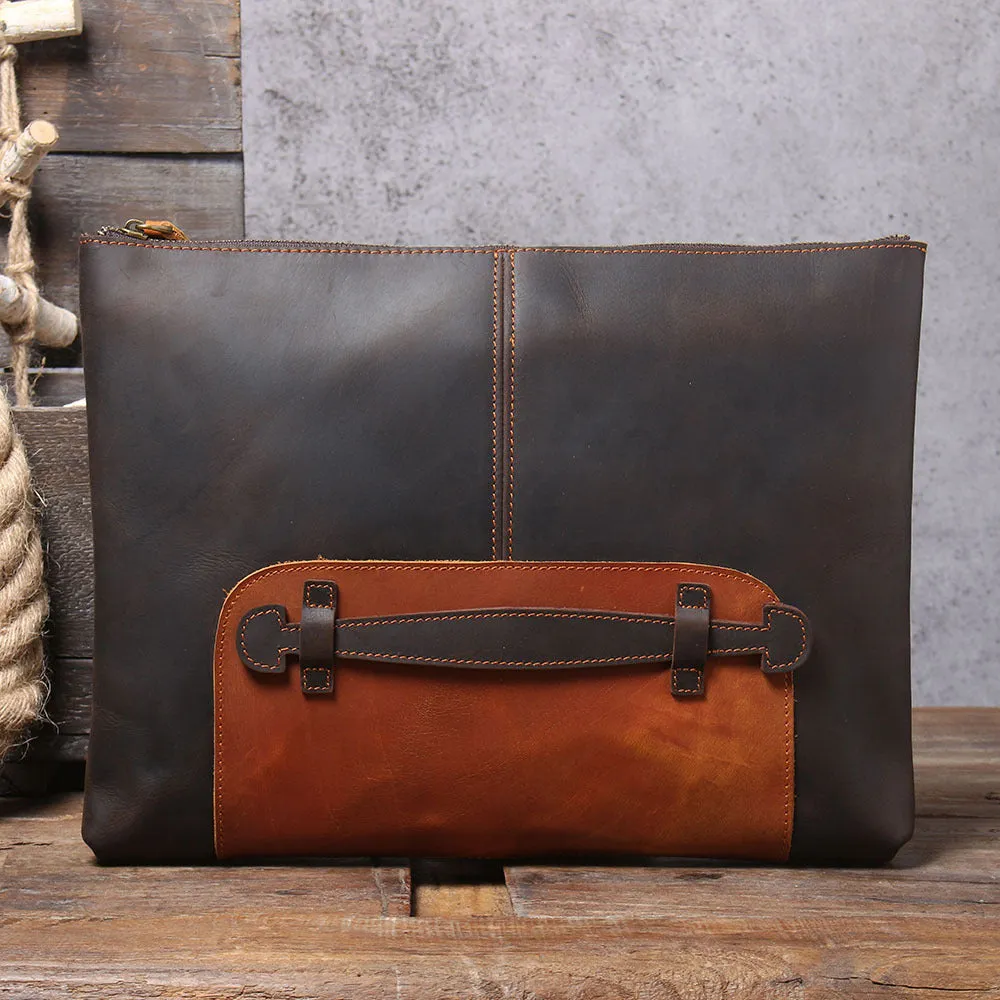 Vintage Roomy Storage Leather Laptop Bags S108