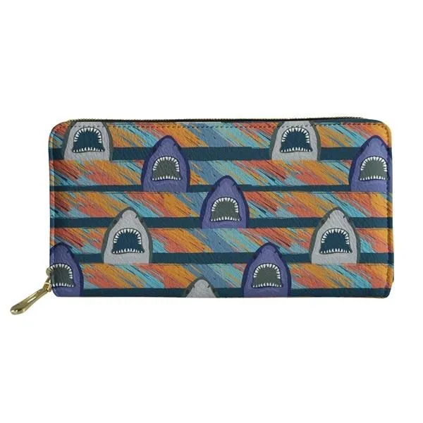 Women Wallets: Shark Print