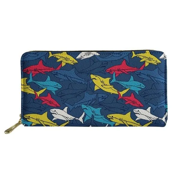 Women Wallets: Shark Print