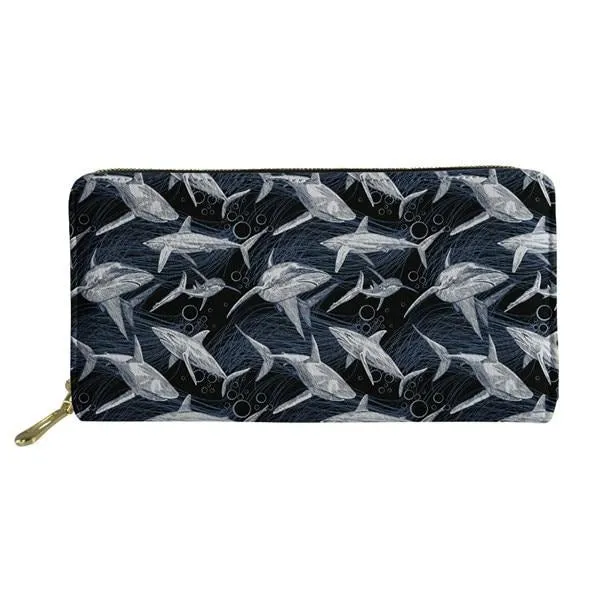 Women Wallets: Shark Print